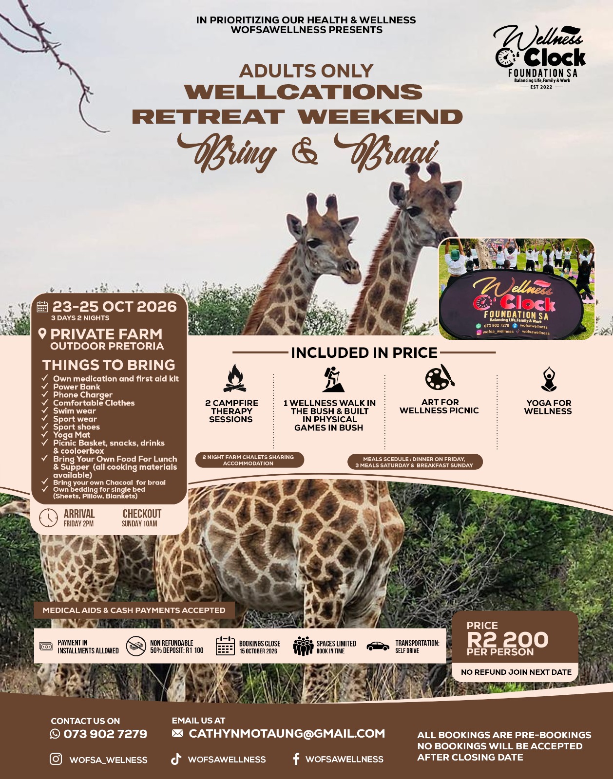 Wellness Retreat – Private Farm Pretoria